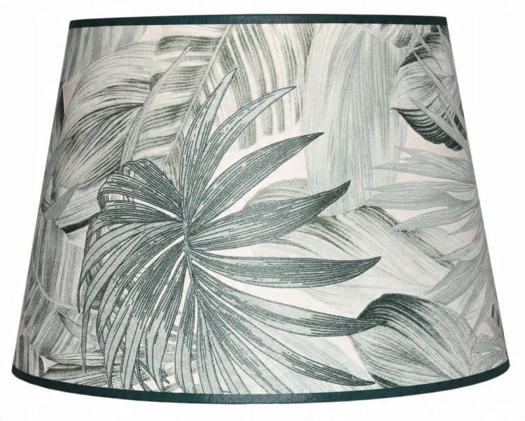 Lampa wisząca Abażur Liście Zielone PRIMAVERA - stożek B 40 - zgaszony