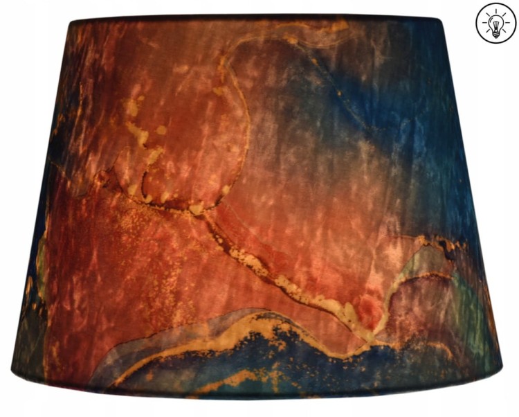 Lampa wisząca Abażur Geody 02 PANCA - stożek B 44 -zapalony