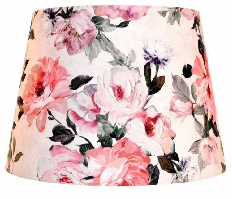 Lampa wisząca Abażur Kwiaty PRIMAVERA - stożek B 40 - zgaszony