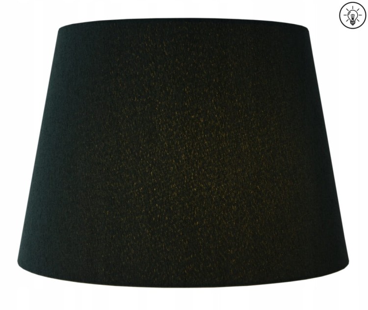 Lampa wisząca Abażur zielony sosnowy + złoty AVOLA - stożek B 44 - zapalony