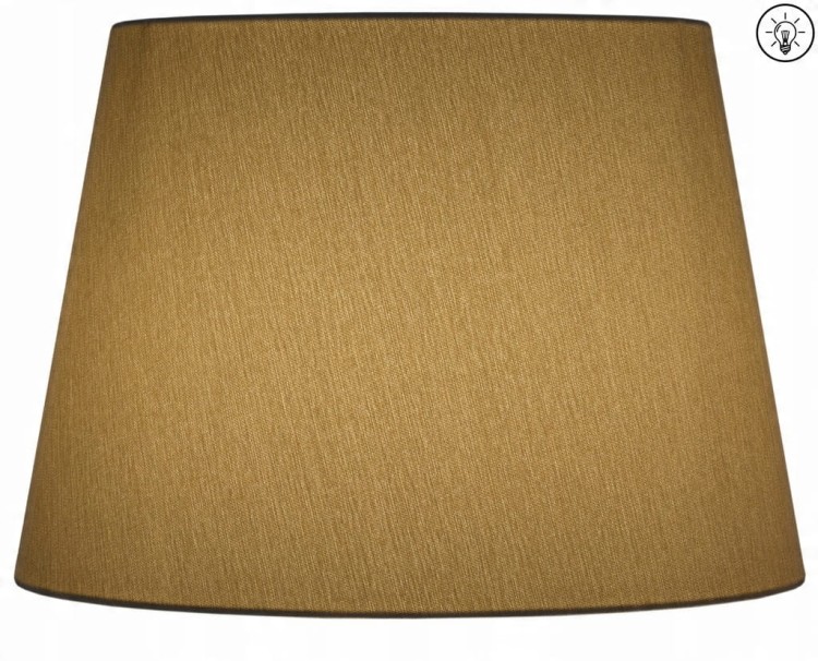 Lampa wisząca Abażur beżowy AVOLA - stożek B 44 - zapalony