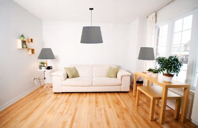 Lampa wisząca Abażur szary AVOLA - stożek B 40 - aranżacja 1