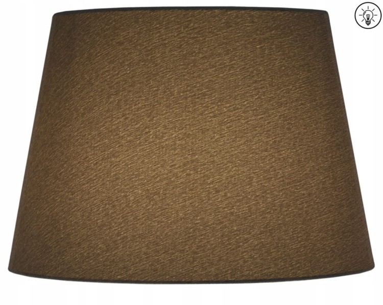 Lampa wisząca Abażur szary AVOLA - stożek B 40 - zapalony