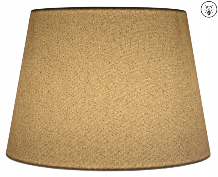 Lampa wisząca Abażur biały Boucle VENOSA - stożek B 40 - zapalony