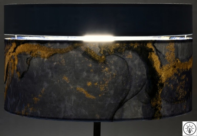 Abażur Geody 03 PANCA - podwójny 40 - zapalony 2