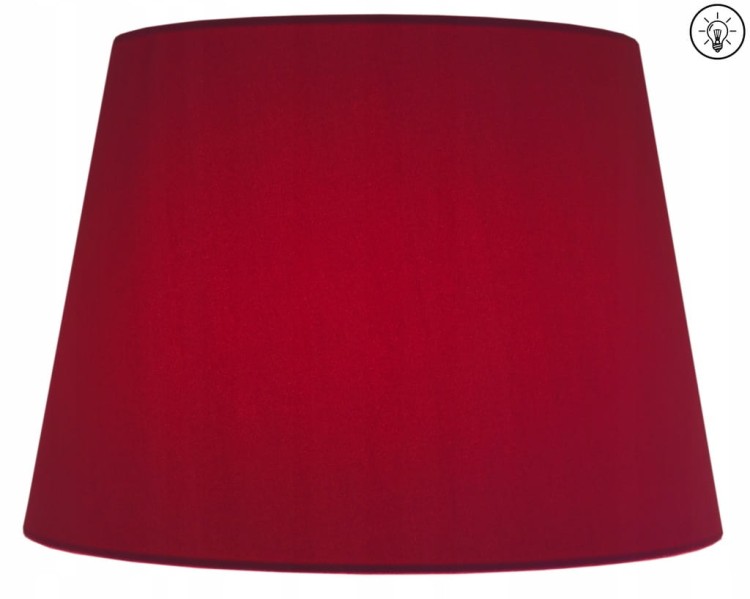 Lampa wisząca Abażur różowy MATERA - stożek B 44 - zapalony