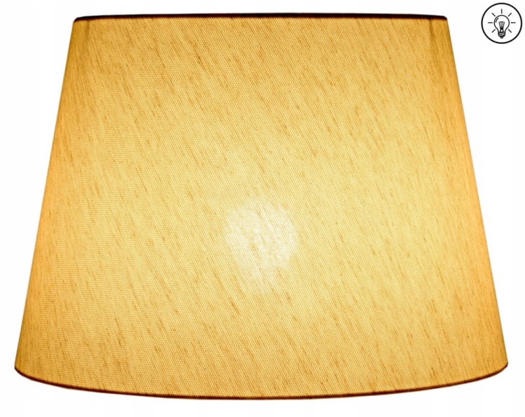 Lampa wisząca Abażur złoty LATINA - stożek B 44 - zapalony