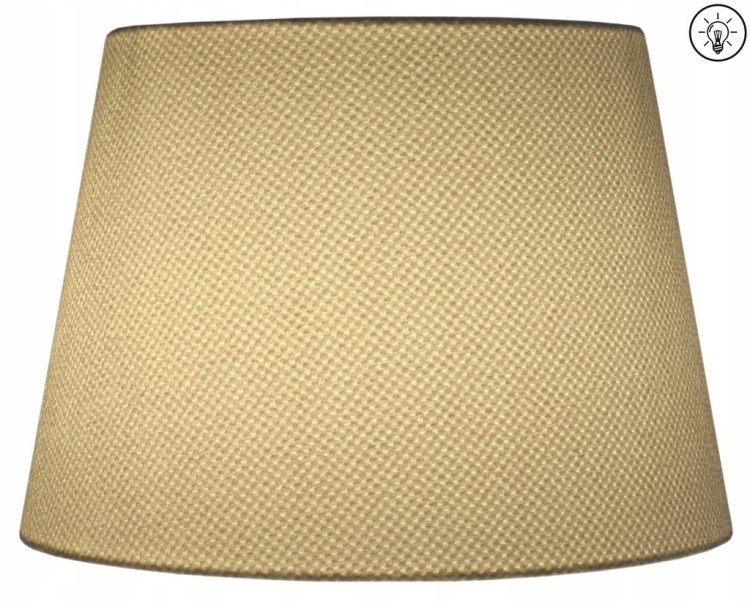 Lampa wisząca Abażur biały AREZZO - stożek B 44 - zapalony