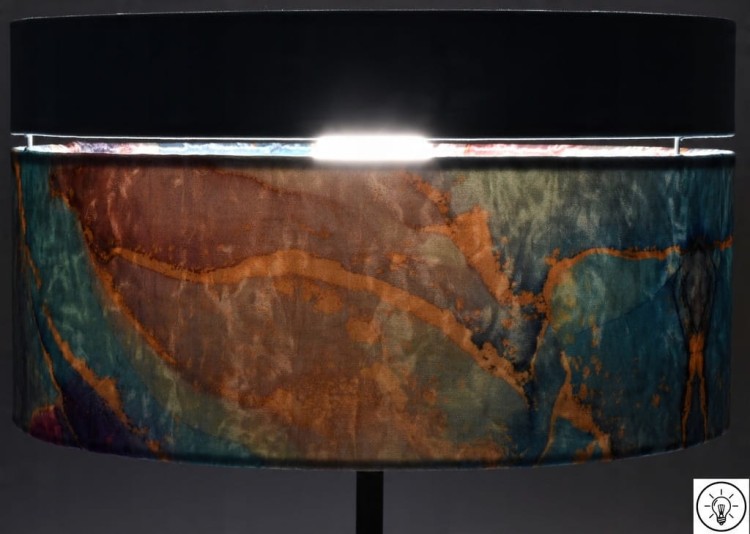 Abażur Geody 02 PANCA - podwójny 40 - zapalony 2