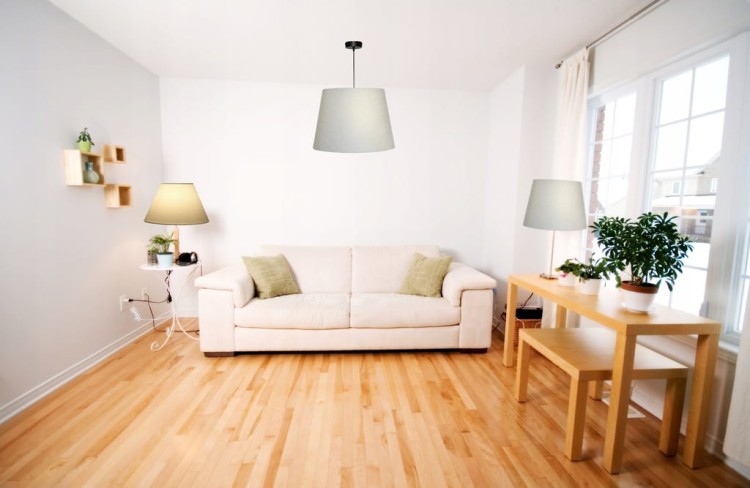 Lampa wisząca Abażur biały AREZZO - stożek B 40 - aranżacja 1