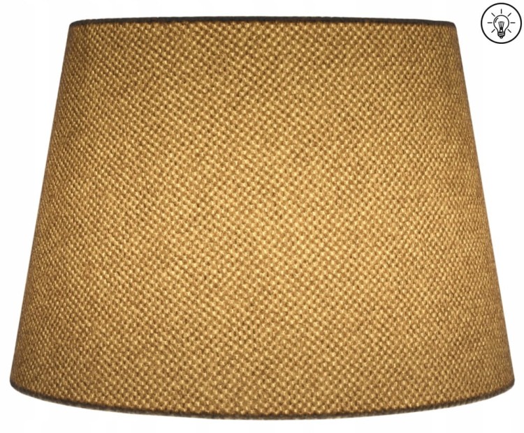 Lampa wisząca Abażur beżowy AREZZO - stożek B 40 - zapalony