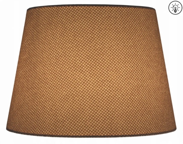 Lampa wisząca Abażur pudrowy róż AREZZO - stożek B 44 - zapalony