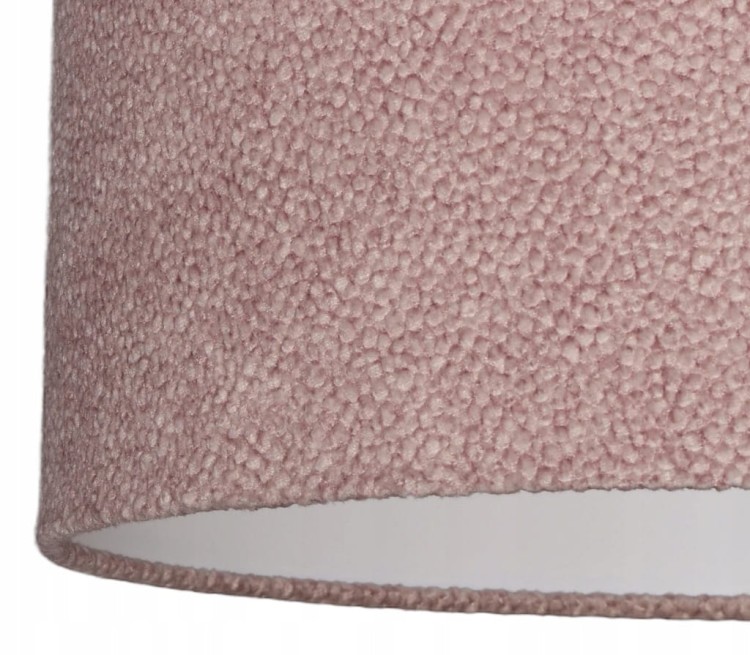 Lampa wisząca Abażur pudrowy róż AREZZO - stożek B 44 - detal