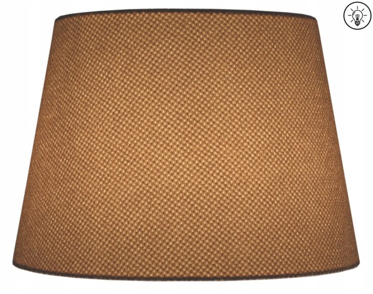 Lampa wisząca Abażur pudrowy róż AREZZO - stożek B 40 - zapalony