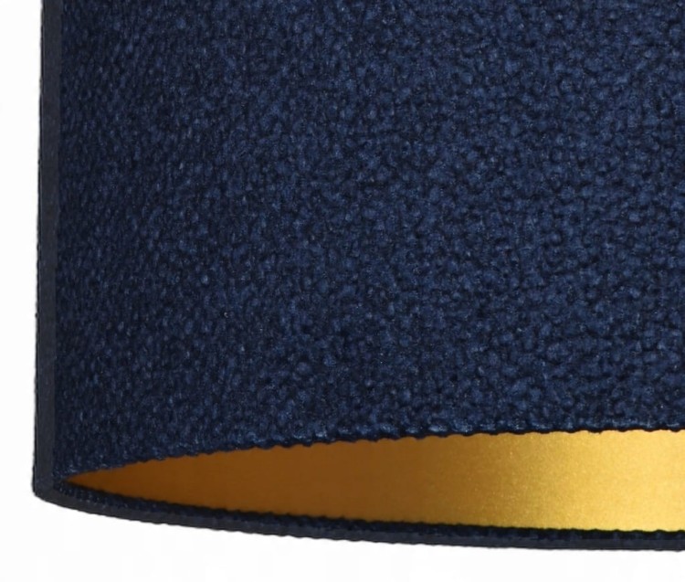 Lampa wisząca Abażur granatowy + złoty AREZZO - stożek B 44 - detal