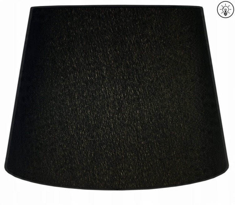 Lampa wisząca Abażur ciemny turkusowy + złoty AVOLA - stożek B 44 - zapalony