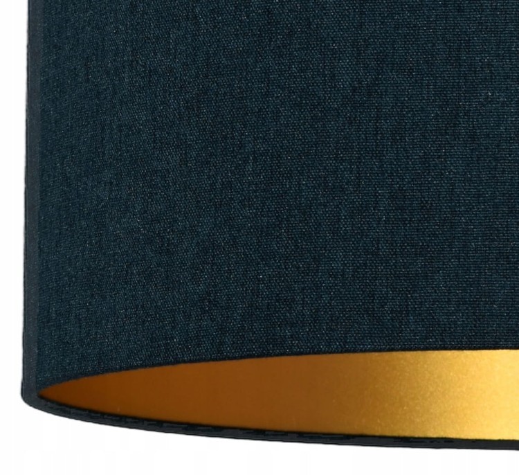 Lampa wisząca Abażur ciemny turkusowy + złoty AVOLA - stożek B 40 - detal