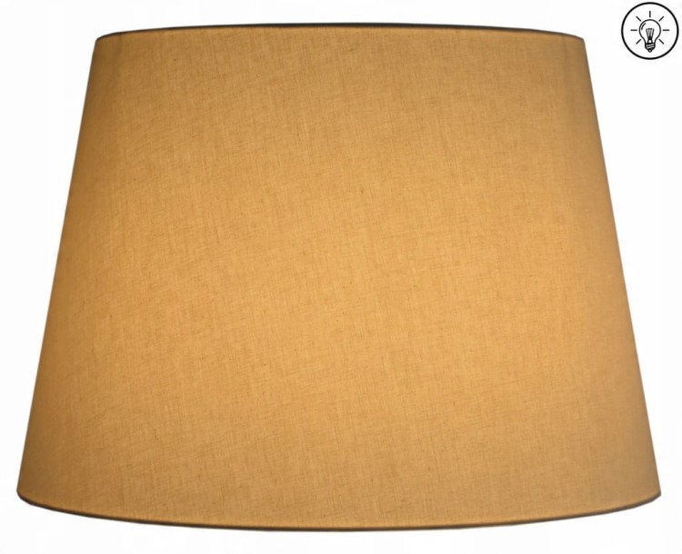 Lampa wisząca Abażur beżowy MIRANO - stożek B 44 - zapalony
