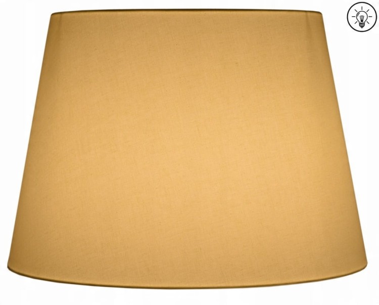 Lampa wisząca Abażur kremowy MIRANO - stożek B 40 - zapalony