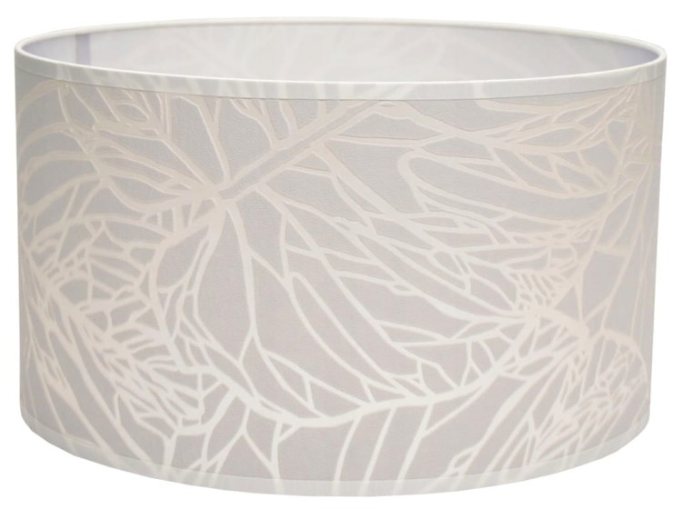 Abażur beżowy LIŚĆ - walec 35