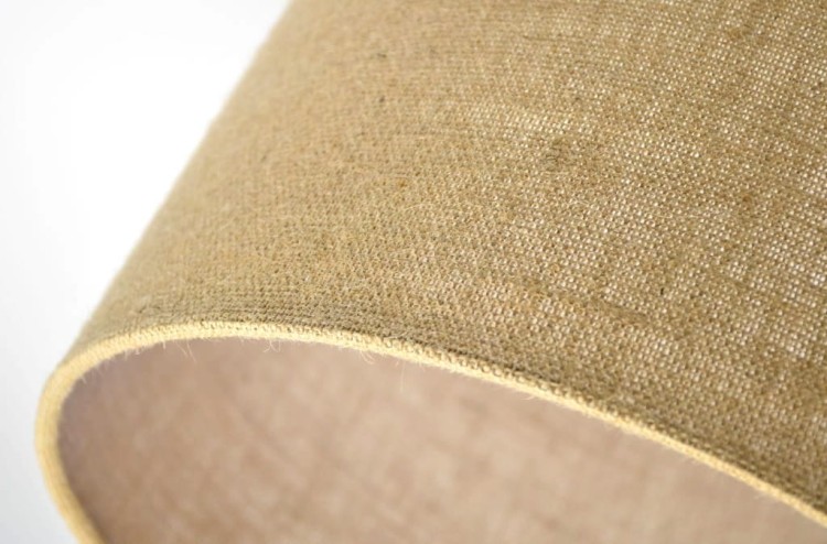 Abażur beżowy Juta ROCCA - walec 40 - detal