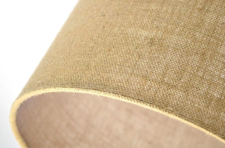 Abażur beżowy Juta ROCCA - stożek B 40 - detal