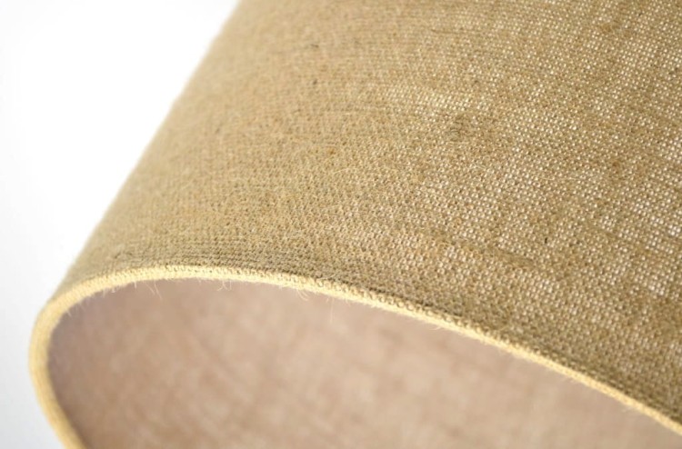 Abażur beżowy Juta ROCCA - stożek A 45 - detal