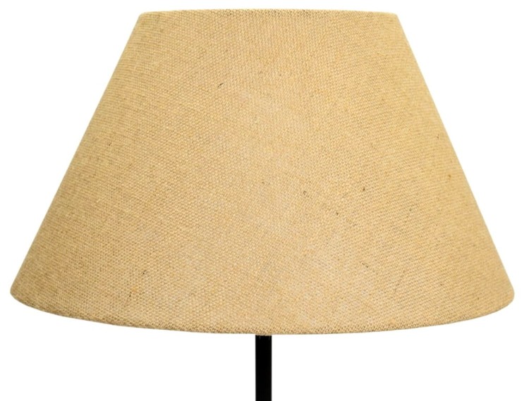 Abażur beżowy Juta ROCCA - stożek A 40 - zgaszony