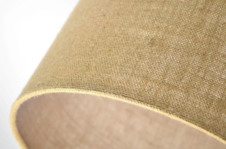 Abażur beżowy Juta ROCCA - stożek A 40 - detal