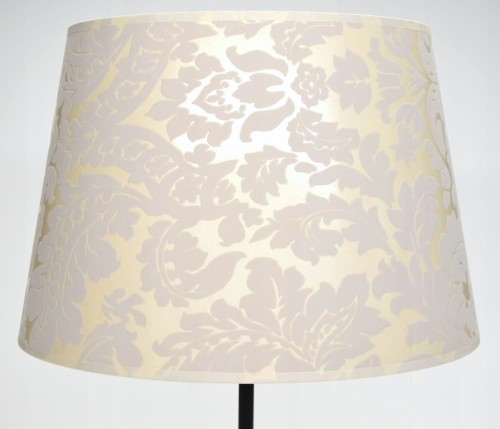 Abażur beżowy Liście VICARI - stożek B 44 - zgaszony