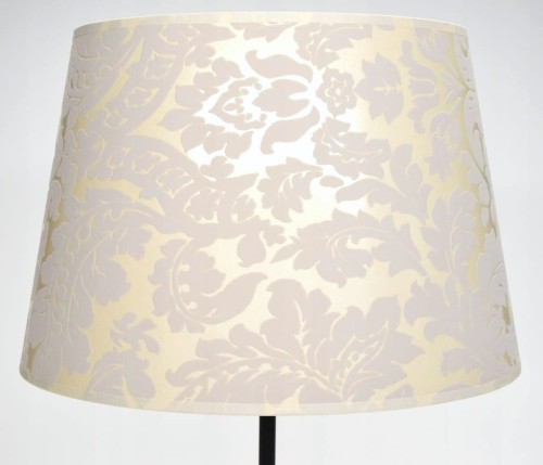 Abażur beżowy Liście VICARI - stożek B 40 - zgaszony