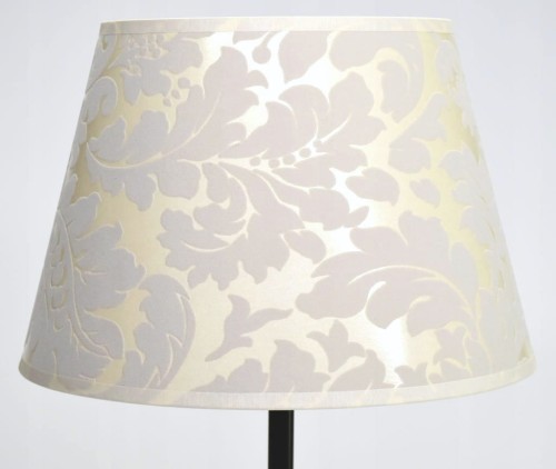 Abażur beżowy Liście VICARI - stożek B 30 - zgaszony