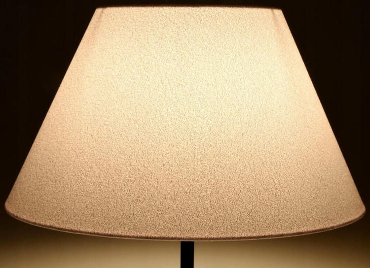 Abażur perłowy ANDRIA - stożek A 50 - zapalona