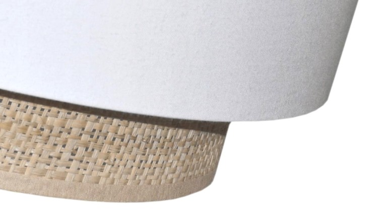 Abażur biały / rafia MIRANO - tort 35 - detal 3