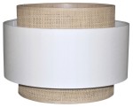 Abażur biały / rafia MIRANO - tort 45