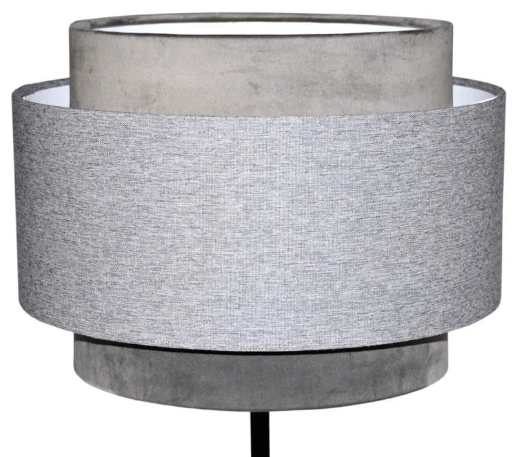 Abażur szary AVOLA - tort 35 - zgaszony 1