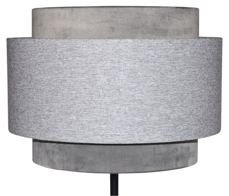 Abażur szary AVOLA - tort 35 - zgaszony 2