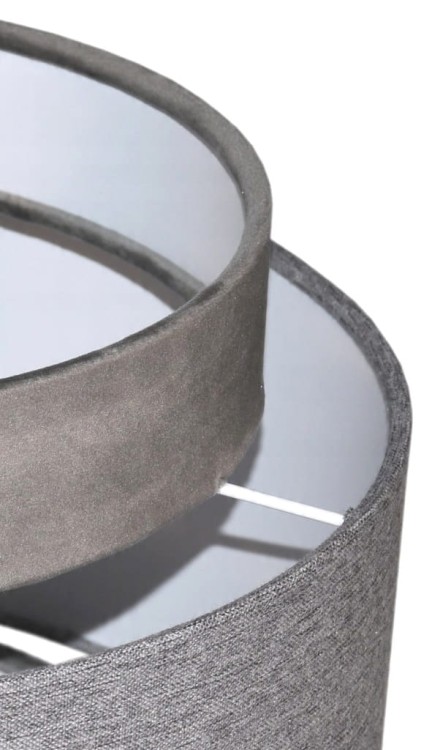 Abażur szary AVOLA - tort 35  -detal 1