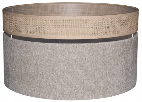 Abażur beżowy / rafia VENOSA - podwójny 40