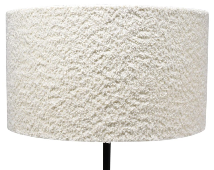 ABAŻUR kokosowa biel Grube - Boucle COREDO - walec 40