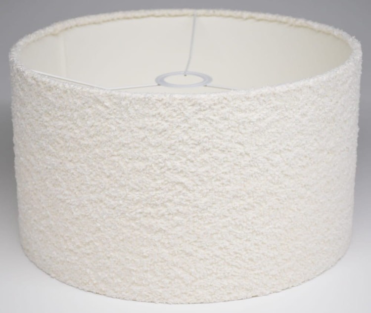 ABAŻUR kokosowa biel Grube - Boucle COREDO - walec 40