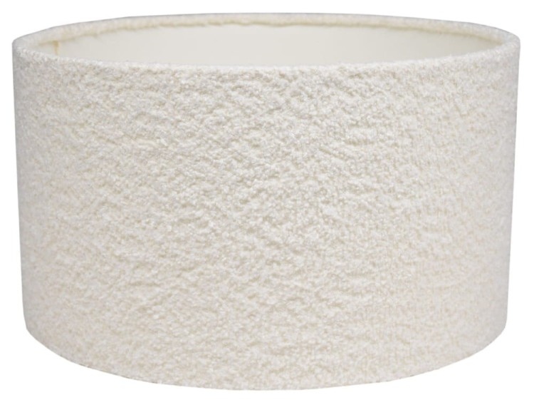 ABAŻUR kokosowa biel Grube - Boucle COREDO - walec 45