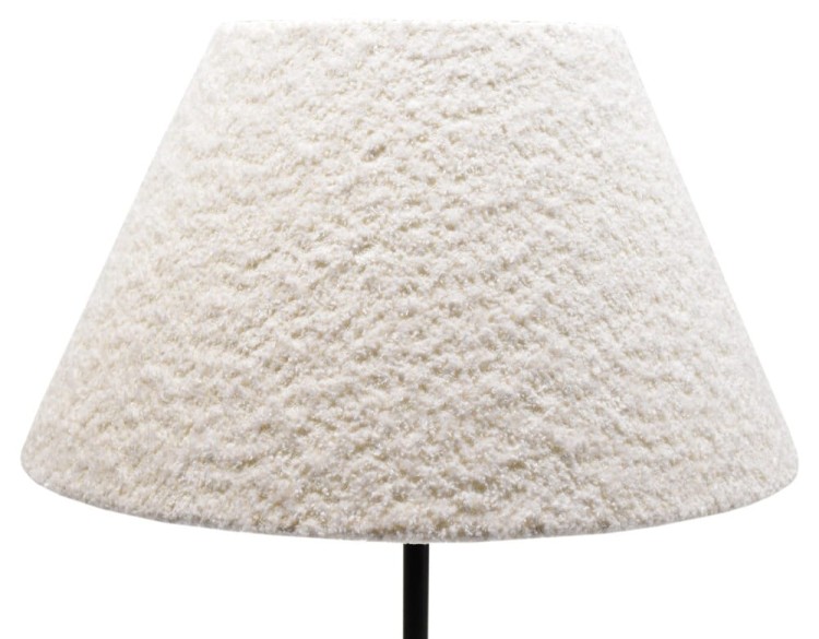 ABAŻUR kokosowa biel Grube - Boucle COREDO - stożek A 31