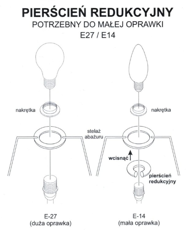 ABAŻUR kokosowa biel Grube - Boucle COREDO - stożek A 31