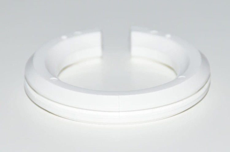 ABAŻUR kokosowa biel Grube - Boucle COREDO - stożek A 31