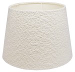 ABAŻUR kokosowa biel Grube - Boucle COREDO - stożek B 30