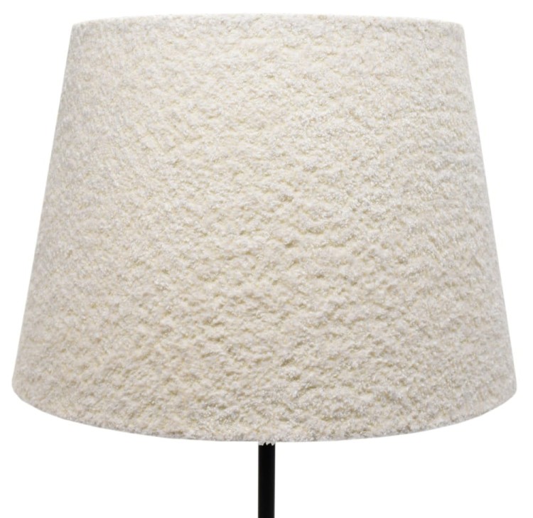 ABAŻUR kokosowa biel Grube - Boucle COREDO - stożek B 44