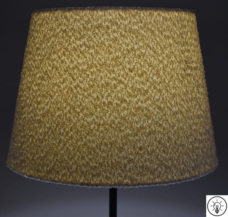 ABAŻUR kokosowa biel Grube - Boucle COREDO - stożek B 44