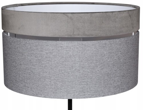 Abażur szary AVOLA - podwójny 40 - zgaszony 1