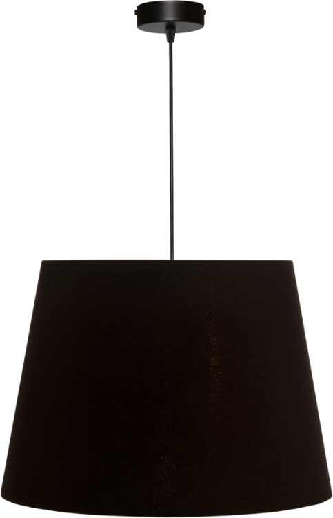 Lampa wisząca Abażur czarny MIRANO - stożek B 44